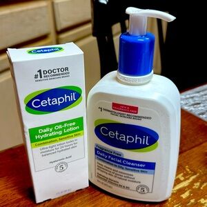 Bundle Deal Combo Cetaphil Facial Cleanser & Lotion